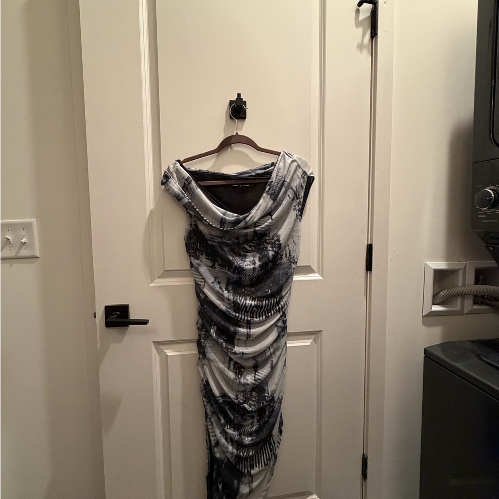 Urban Outfitters Black and White Midi Dress